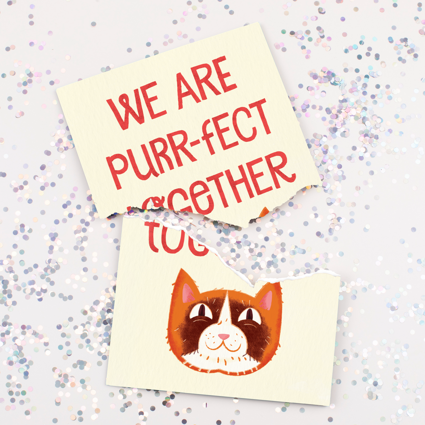 Endless Meowy Valentines With Glitter
