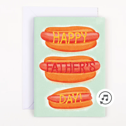 Endless Dad, Dad, Dad, Father's Day Card with glitter